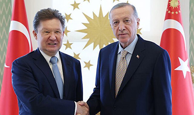 Erdoğan Rus devi Gazprom'un başkanı ile görüştü