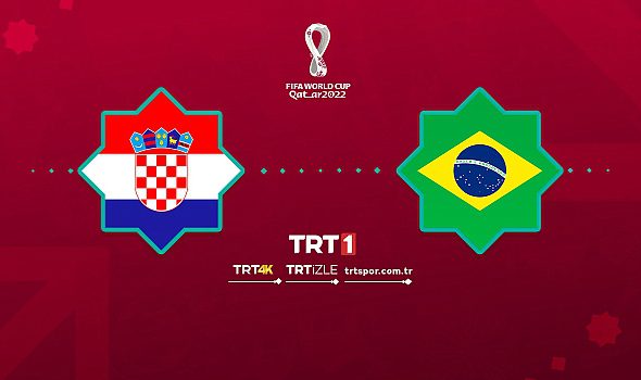 Hırvatistan Brezilya maçı canlı izle! TRT1 Hırvatistan Brezilya dünya kupası maçı canlı izle