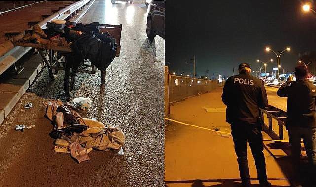 Kocaeli&#039;de otoyola bırakılan çanta korku saldı