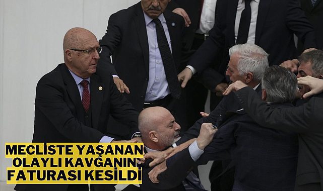 Mecliste yaşanan kavga sonrası Vekillere para cezası yağdı