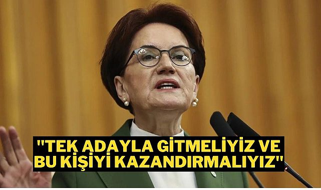 Meral Akşener'den adaylık açıklaması