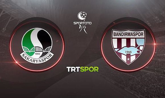 Sakaryaspor Bandırmaspor canlı izle! TRT Spor TFF 1. Lig Sakarayspor Bandırmaspor maçı