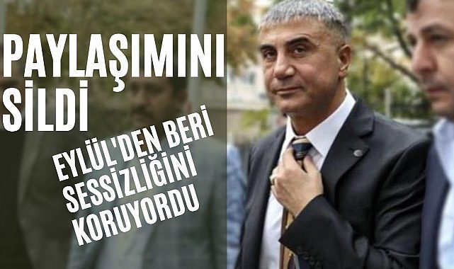 Sedat Peker paylaşımını sildi! Son paylaşımını Eylül&#039;de yapmıştı