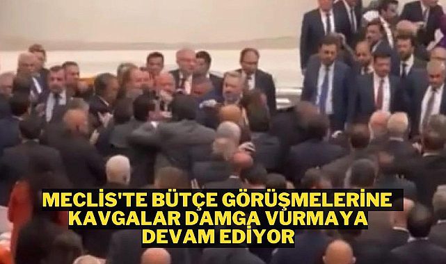 TBMM&#039;de yine kavga çıktı, yumruklar havada uçuştu
