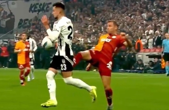 Frankowski kırmızı kart gördü! Beşiktaş-Galatasaray maçında tansiyon yükseldi