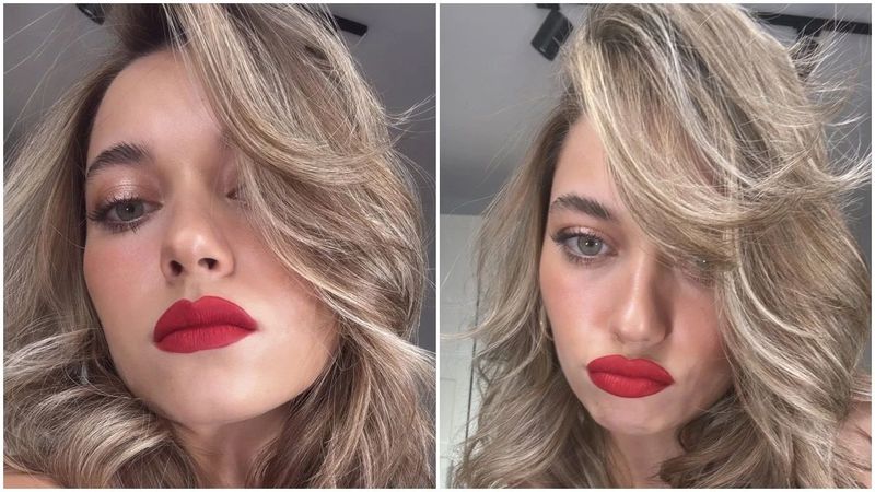 Afra Saraçoğlu saçlarını sapsarı yaptı