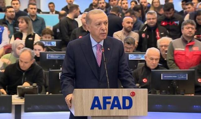 Deprem sonrası Cumhurbaşkanı Erdoğan&#039;dan ilk açıklama