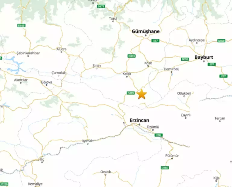 Deprem Gümüşhane&#039;yi feci salladı