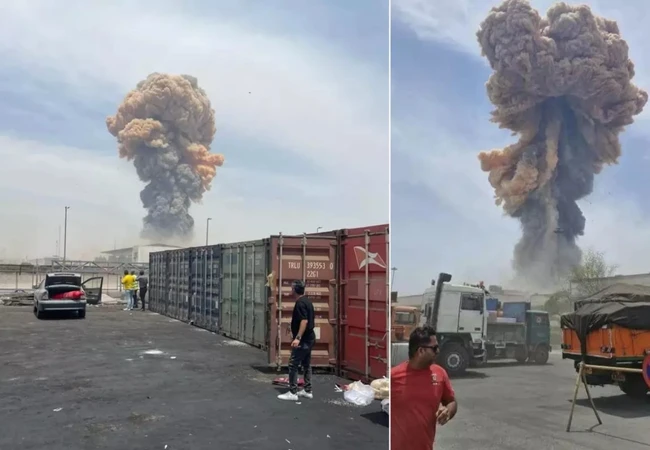 İran Bender Abbas Limanı’nda korkunç patlama! Yüzlerce yaralı var