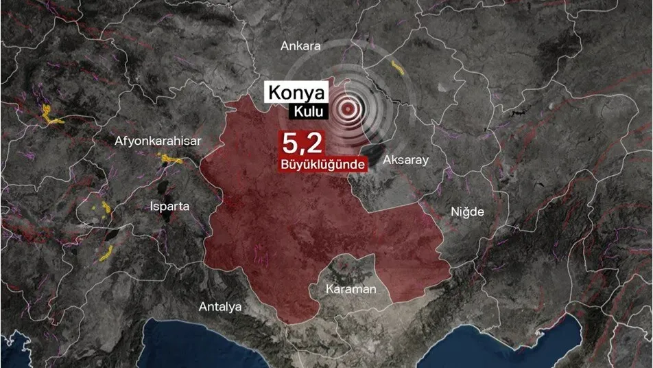 Halk sokaklarda... Konya'da büyük deprem