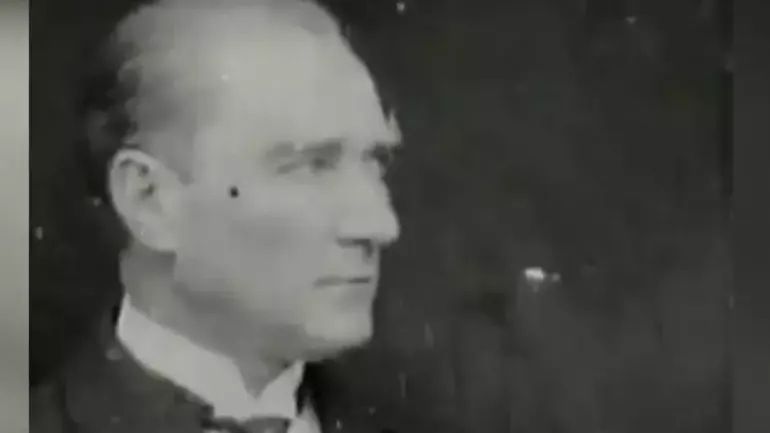 Atatürk'ün stüdyoda çekilen ilk videosu yıllar sonra ortaya çıktı