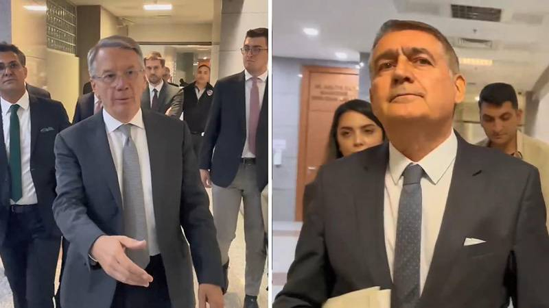 TÜSİAD yöneticileri Orhan Turan ve Ömer Arif Aras adliyede