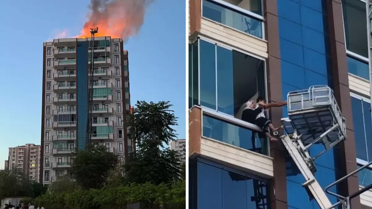 Diyarbakır’da 13 katlı apartmanda yangın: 2’si çocuk 3 kişi hayatını kaybetti
