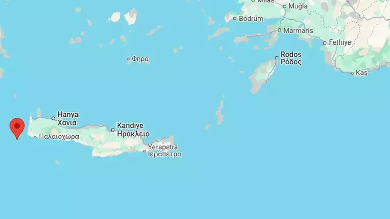 Girit açıklarında korkutan deprem