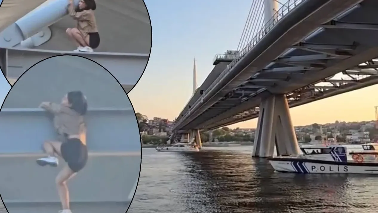 Haliç Metro Köprüsü’nde intihar girişimi: Çekirdek çitleyerek izleyenler tepki topladı