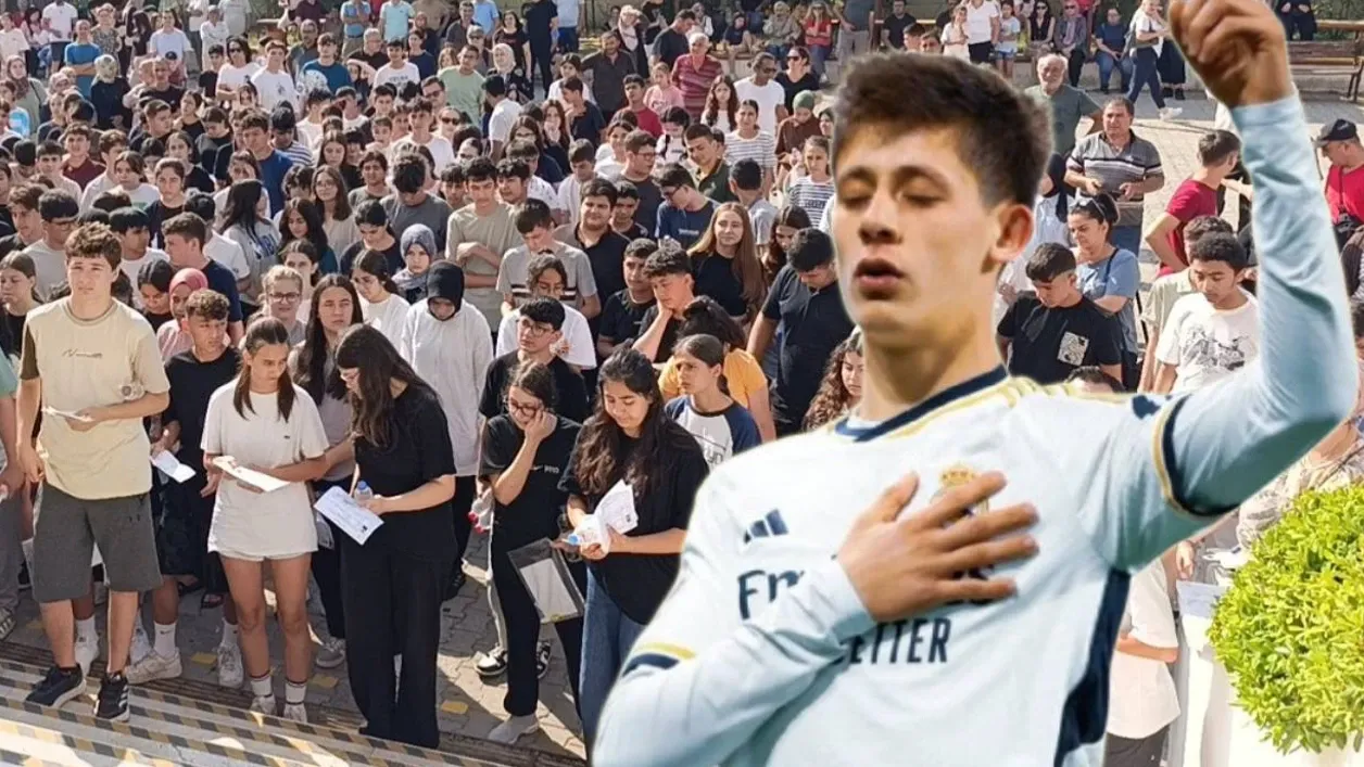 LGS’de Arda Güler sorusu: Milli futbolcunun gol sevinci öğrencileri terletti