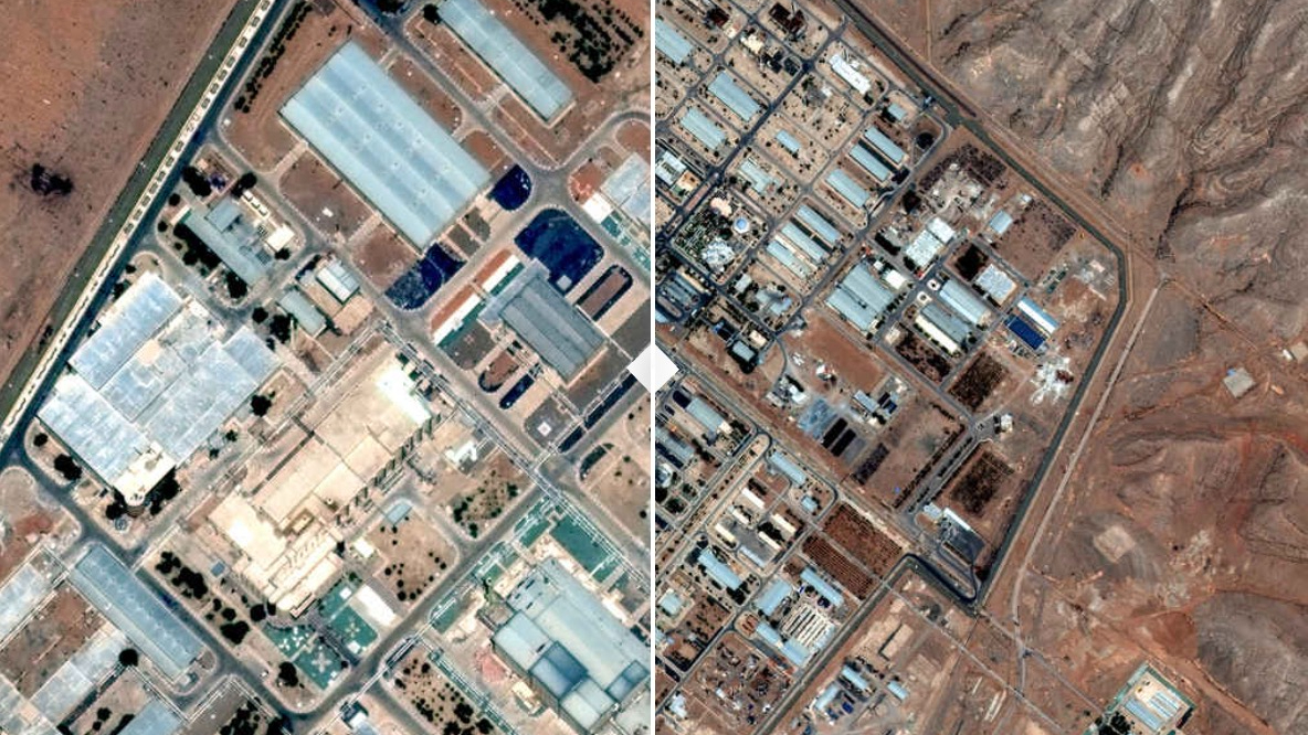 İran’ın nükleer tesislerinde İsrail saldırılarının yarattığı yıkım uydudan görüntülendi