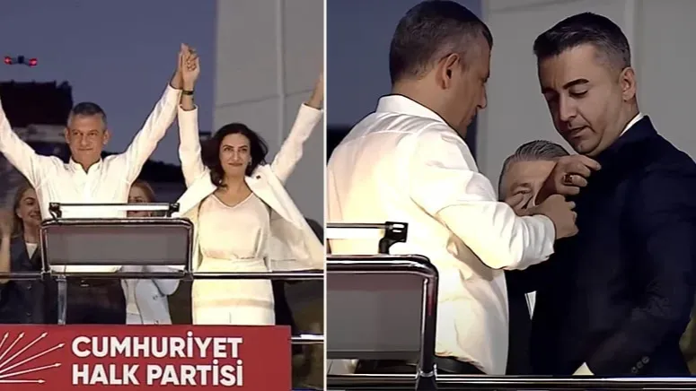 Bakırköy mitinginde CHP’ye çifte katılım... Rızvanoğlu ve Avşar rozet taktı