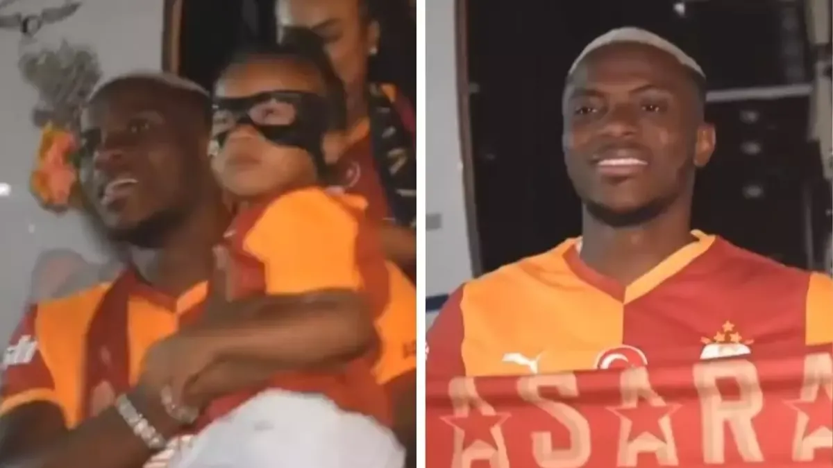 Victor Osimhen İstanbul’da... Galatasaray’ın tarihi transferi coşkuyla karşılandı