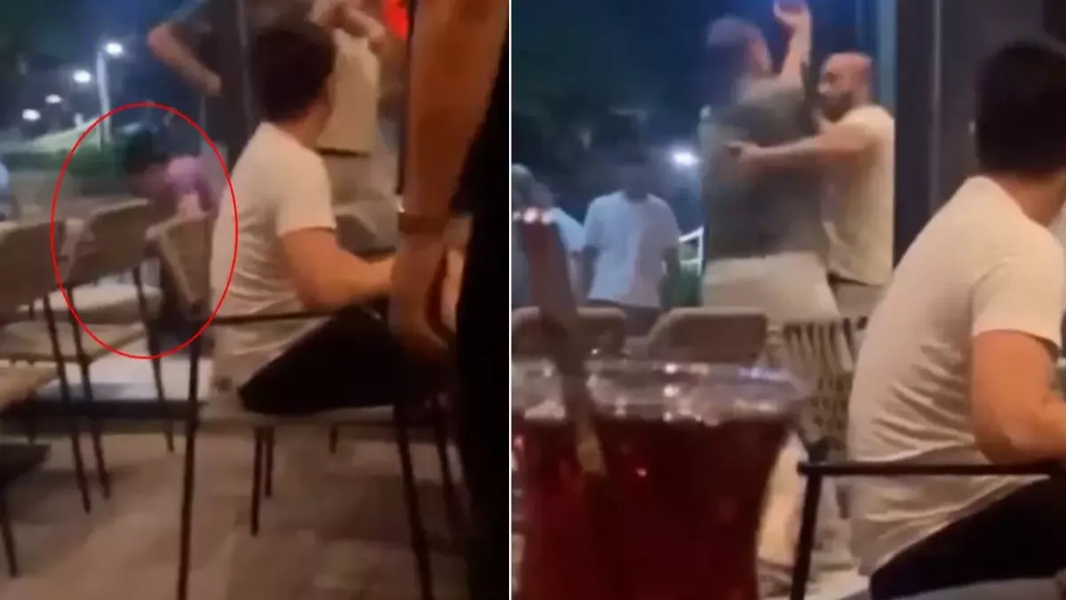 Ortalık savaş alanı... Aldatan kocasını kafede böyle bastı