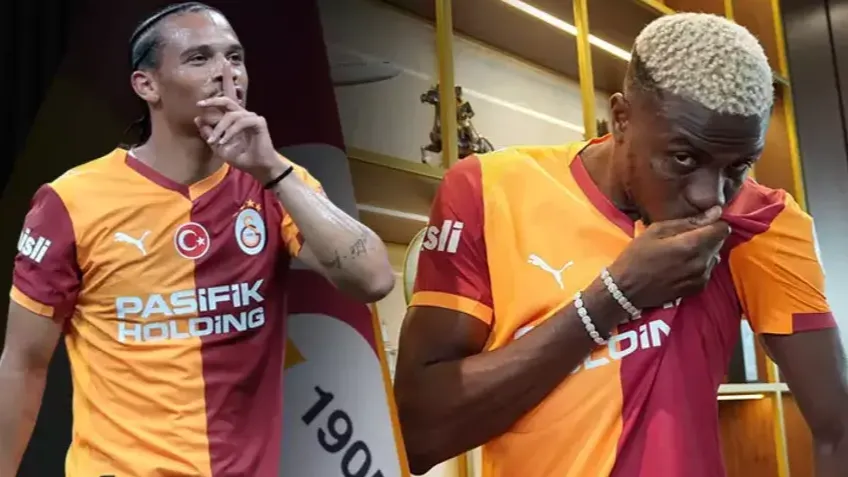 Galatasaray’da Osimhen ve Sane şovu! İmza töreni göz kamaştırdı
