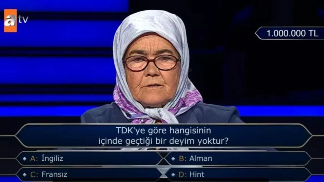 Günay Teyze Kim Milyoner Olmak İster’de bir milyonluk soruyu açtırarak tarih yazdı