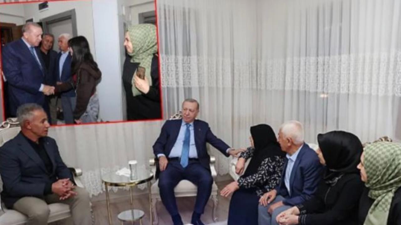 Depremzede aileye ilk ziyaret Cumhurbaşkanı Erdoğan&#039;dan