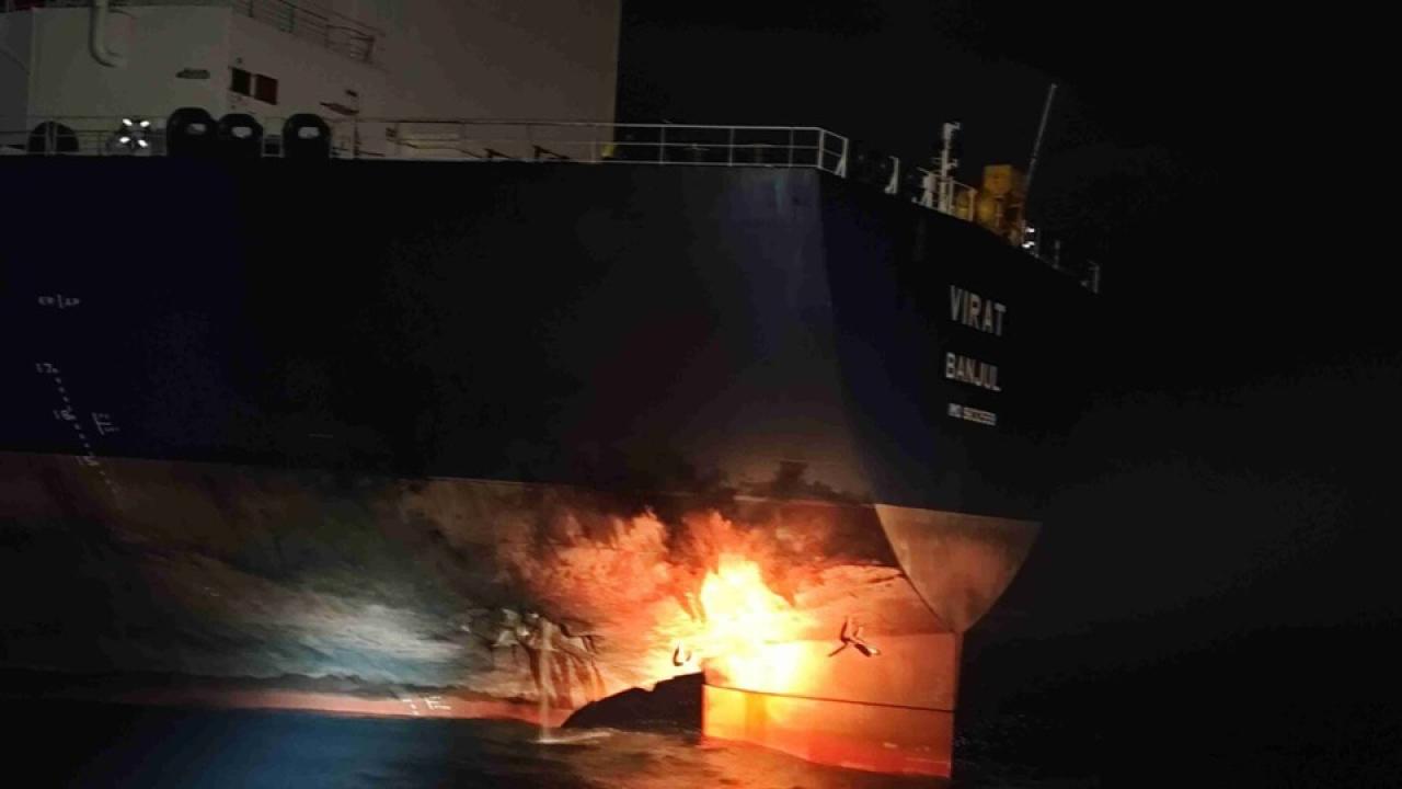 Karadeniz'de iki gemiye saldırı düzenlendi