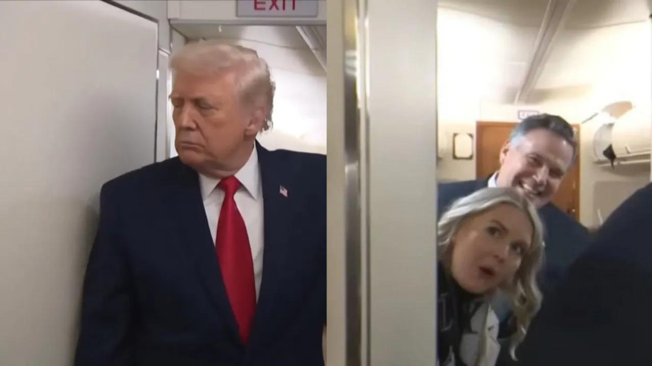Air Force One''da tuvalet kazası! Trump'tan beklenmedik tepki