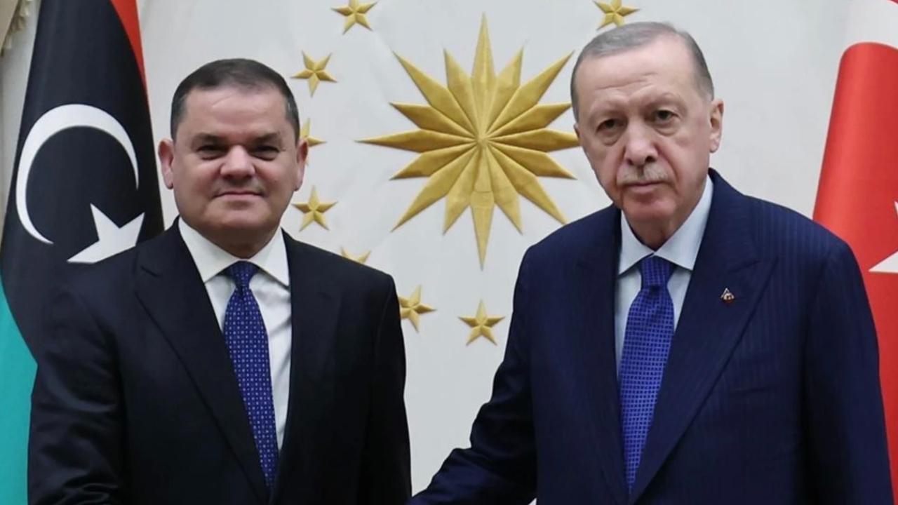 Ankara'dan Trablus'a başsağlığı! Erdoğan Libya lideri Dibeybe ile görüştü