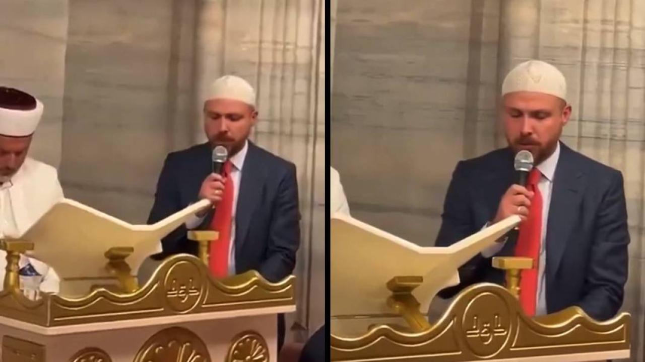 Bilal Erdoğan'dan Şehzadebaşı Camii’nde Kur’an tilaveti
