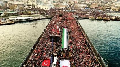 Gazze için sessiz kalmıyoruz: 1 Ocak’ta Galata Köprüsü'ndeyiz
