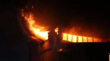 Hatay'da sanayi sitesinde korkunç yangın