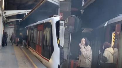 Korku dolu anlar! İzmir metrosunda vagonlar raydan çıktı