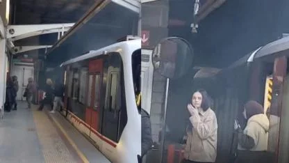 Korku dolu anlar! İzmir metrosunda vagonlar raydan çıktı