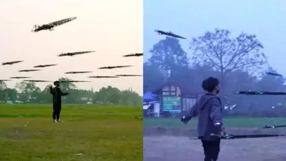 Pervaneli uçan kılıçlar koca ülkeyi ayağa kaldırdı