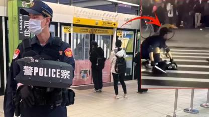 Tayvan'da korkunç saldırı! Sis bombalı saldırgan önüne geleni bıçakladı