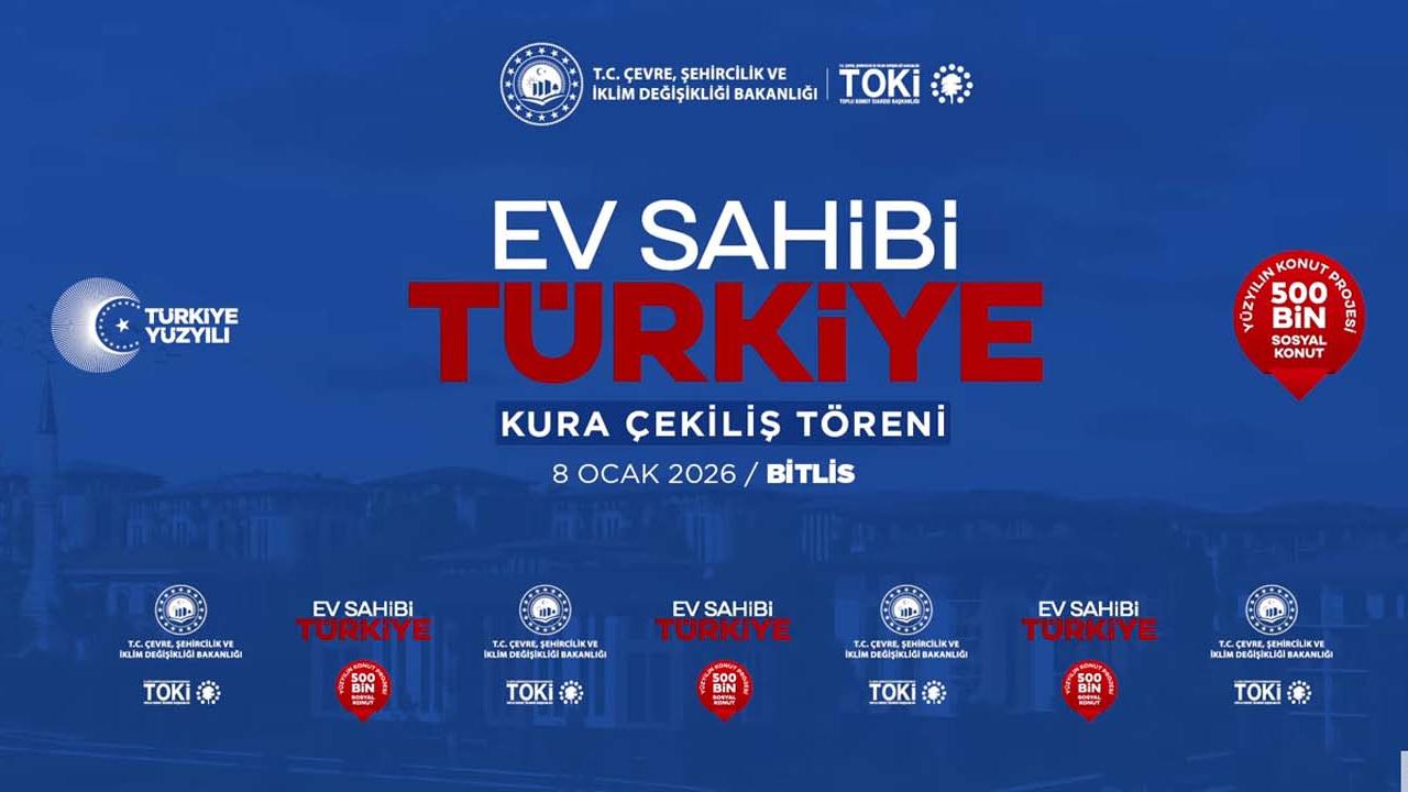 12 farklı projede 2363 daire inşa edilecek Bitlis TOKİ 500 bin konut kura sonuçları sorgulama canlı