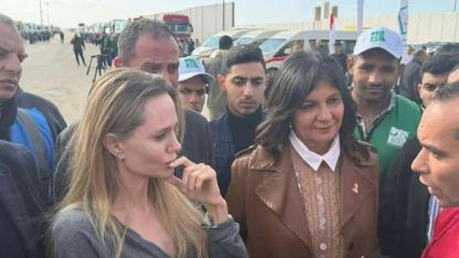 Angelina Jolie Refah Sınır Kapısı’nda! Yardım hattını gözlemledi