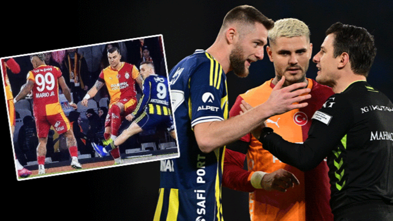 Galatasaray - Fenerbahçe finalinde tartışma yaratan penaltı pozisyonu