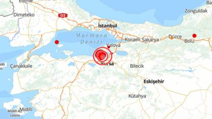 Bursa'da deprem oldu! Mustafakemalpaşa 3.5 ile sallandı