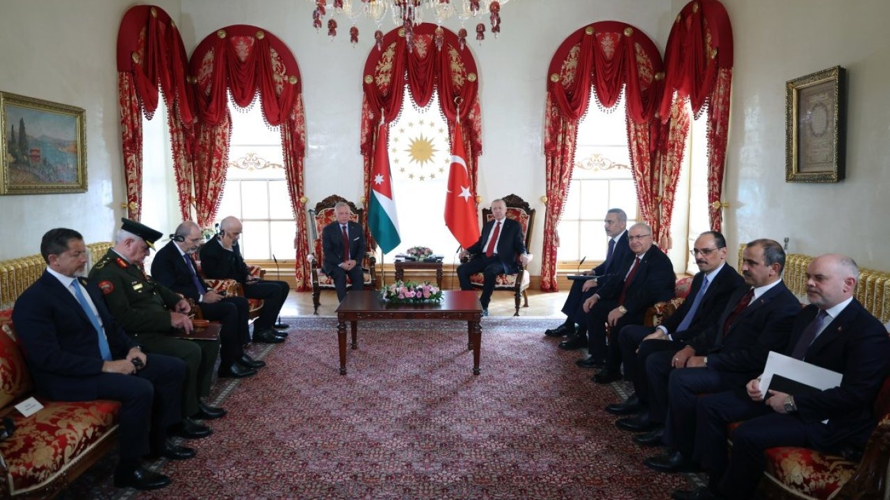 Cumhurbaşkanı Erdoğan, Ürdün Kralı 2. Abdullah'ı resmi törenle karşıladı