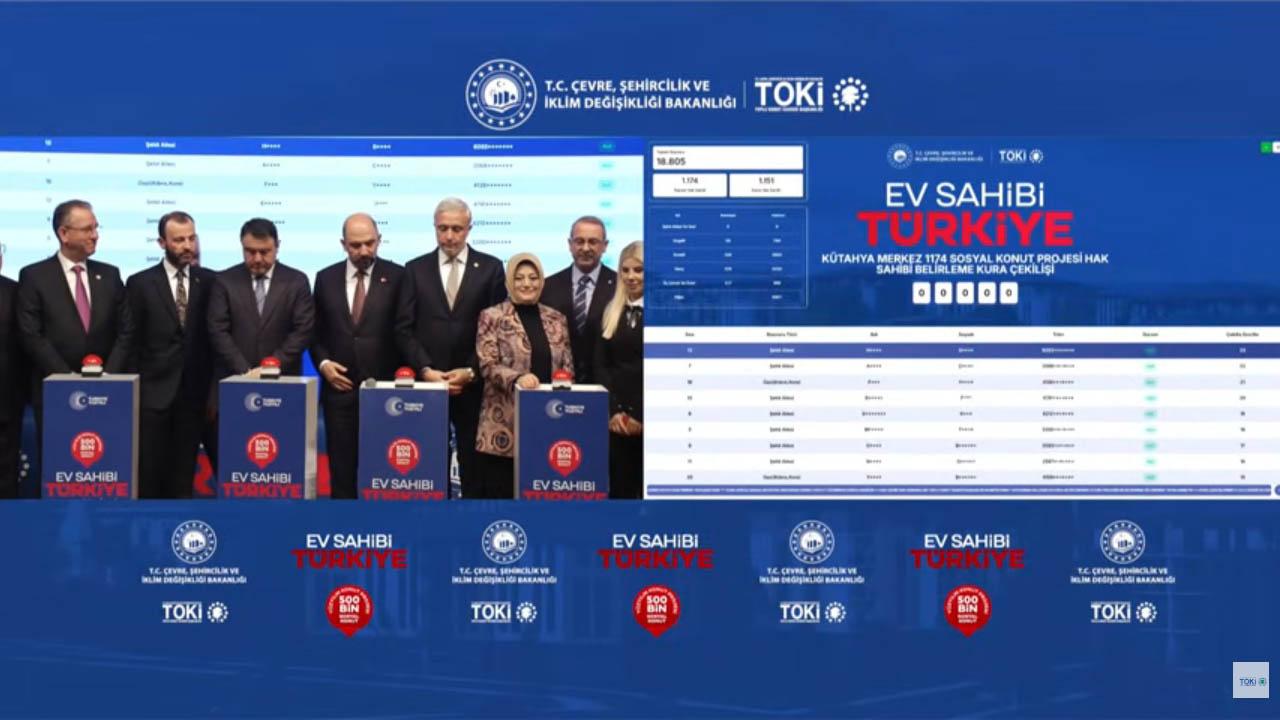 İsimler tek tek okundu… Kütahya TOKİ kurasında kimlerin yüzü güldü?