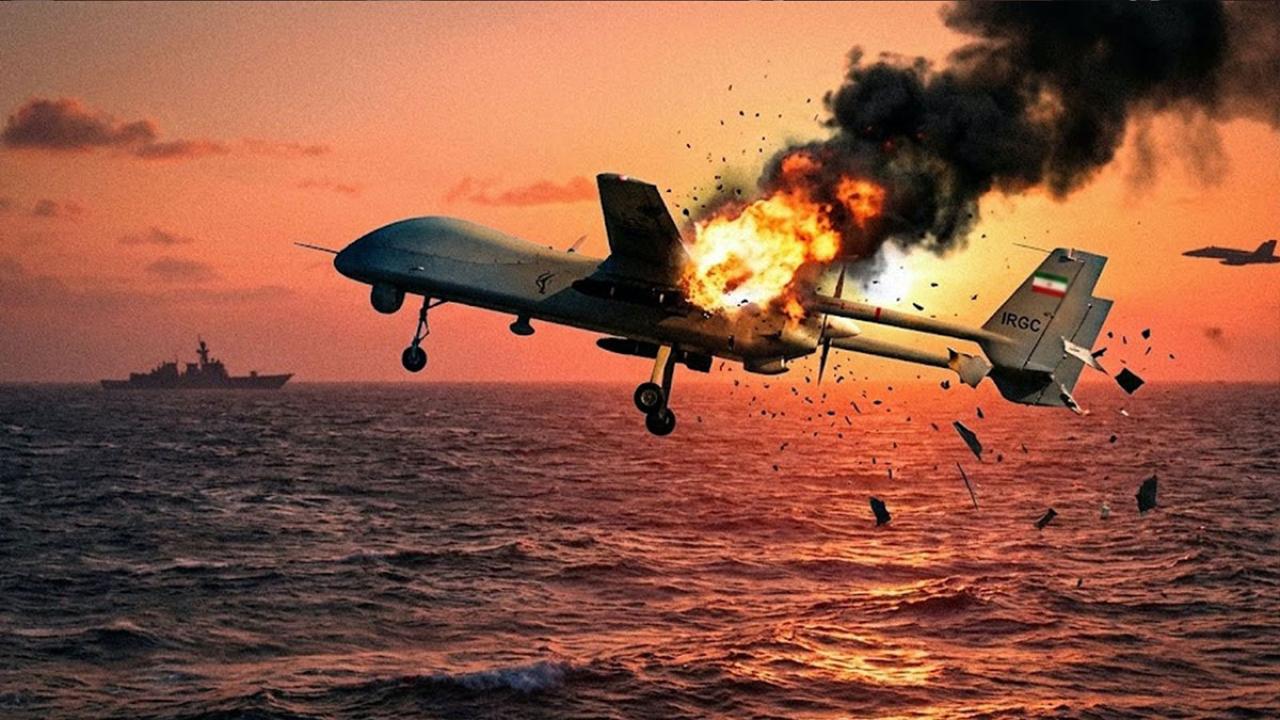Flaş son dakika! ABD Umman Denizi'nde İran'a ait insansız hava aracını düşürdü