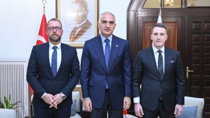 Kültür ve Turizm Bakanı Ersoy, Kuzey Makedonyalı mevkidaşıyla bir araya geldi
