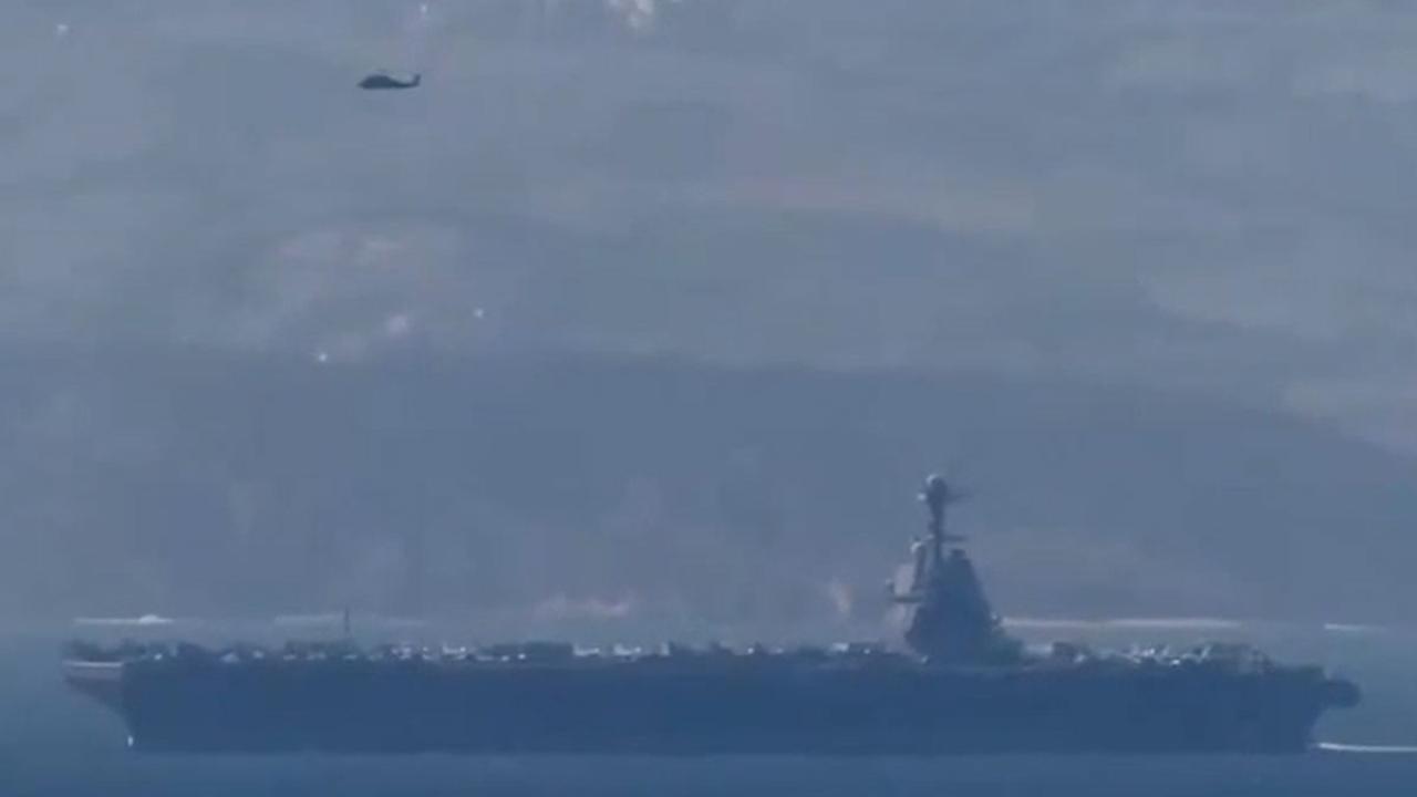 ABD'nin en büyük uçak gemisinde yangın çıktı