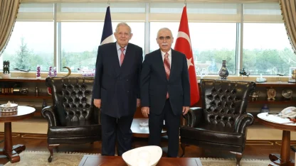 AYM Başkanı Özkaya, Fransa Anayasa Konseyi Üyesi Mezard ile görüştü