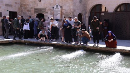 Balıklıgöl'de hafta sonu yoğunluğu