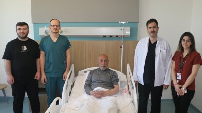 Gaziantep'te inme geçiren hasta erken müdahaleyle hayata tutundu