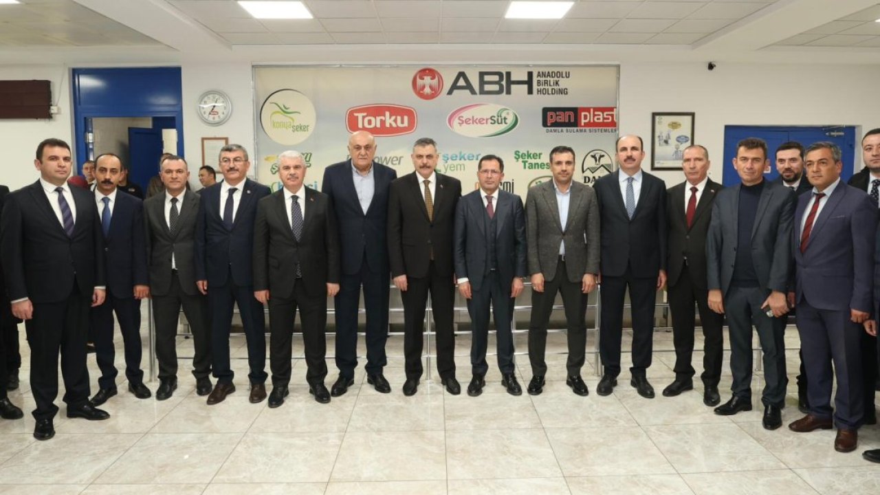 İçişleri Bakanı Çiftçi, Konya'da şeker fabrikasını ziyaret etti